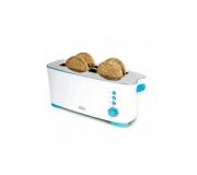Cecotec Toast & Taste 2L Tostadora Electrica 1350W - 7 Niveles de Potencia - Capacidad para 4 Tostadas - Incluye Soporte Panecillos - Bandeja Recogemigas