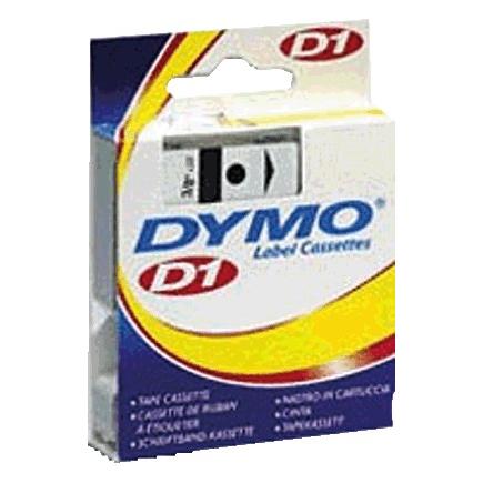 Cinta Dymo D1 12mm x 7 m Rojo sobre Transparente 45012