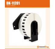 Compatible Brother DK11201 (DK-11201) Etiquetas Precortadas de Direccion - 29x90 mm - 400 Unidades - Texto negro sobre fondo blanco