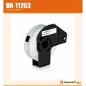 Compatible Brother DK11203 (DK-11203) Etiquetas Precortadas para Carpetas - 17x87 mm - 300 Unidades - Texto negro sobre fondo blanco