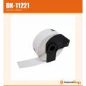 Compatible Brother DK11221 (DK-11221) Etiquetas Precortadas Cuadradas - 23x23 mm - 1000 Unidades - Texto negro sobre fondo blanco
