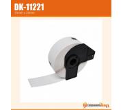 Compatible Brother DK11221 (DK-11221) Etiquetas Precortadas Cuadradas - 23x23 mm - 1000 Unidades - Texto negro sobre fondo blanco