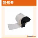 Compatible Brother DK11240 (DK-11240) Etiquetas Precortadas Multiproposito Grandes - 102x51 mm - 600 Unidades - Texto negro sobre fondo blanco