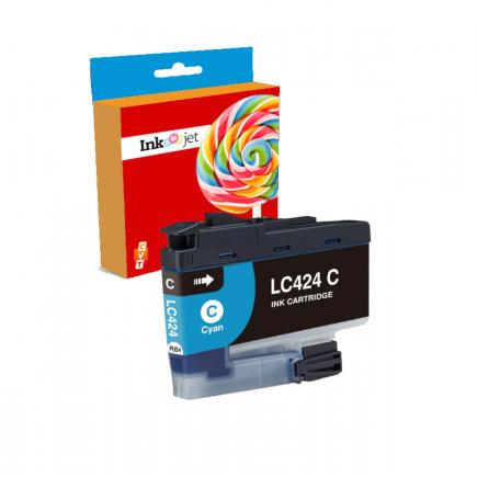 Compatible Brother LC-424 Cyan Cartucho de Tinta LC424C para Brother DCP-J1200DW, W, WE