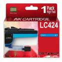 Compatible Brother LC-424 Cyan Cartucho de Tinta LC424C para Brother DCP-J1200DW, W, WE