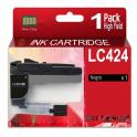 Compatible Brother LC-424 Negro Cartucho de Tinta LC424BK para Brother DCP-J1200DW, W, WE