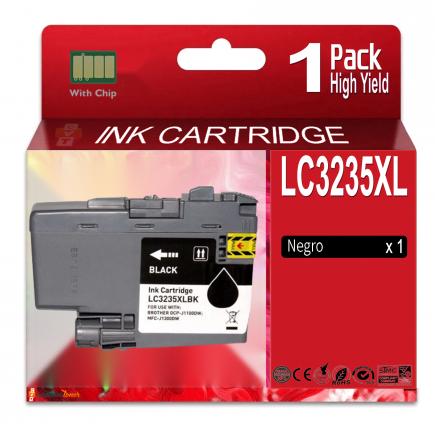 Compatible Brother LC3235XL / LC-3235XLBK Negro Cartucho de Tinta para DCP-J1100DW, MFC-J1300DW