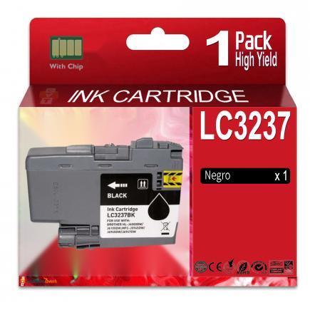 Compatible Brother LC3237 / LC-3237BK Negro Cartucho de Tinta para Brother HL-J6000DW HL-J6100DW MFC-J5945DW MFC-J6945DW MFC-J6947DW