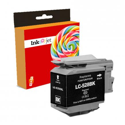 Compatible Brother LC528BK Negro Cartucho de Tinta LC-528 para Brother MFC-J6760DW MFC-J6960DW MFC-J6975DW MFC-J6977DW
