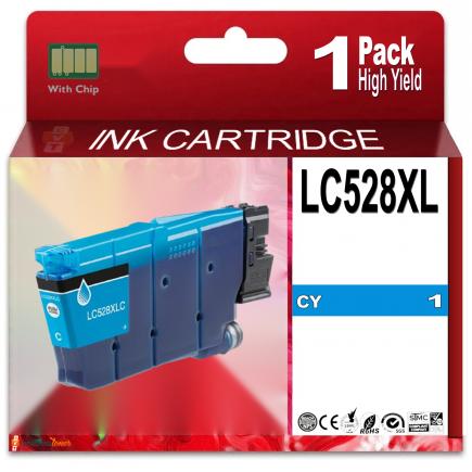 Compatible Brother LC528XLC Cyan Cartucho de Tinta LC-528XL para Brother MFC-J6975DW MFC-J6977DW