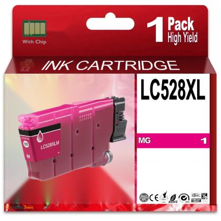 Compatible Brother LC528XLM Magenta Cartucho de Tinta LC-528XL para Brother MFC-J6975DW MFC-J6977DW