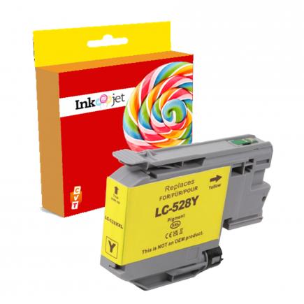 Compatible Brother LC528Y Amarillo Cartucho de Tinta LC-528 para Brother MFC-J6760DW MFC-J6960DW MFC-J6975DW MFC-J6977DW