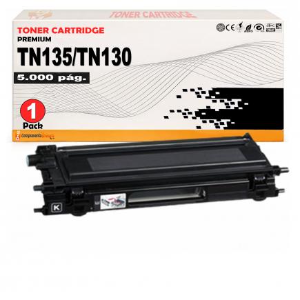 Compatible Brother TN135 / TN-135BK Negro Toner para DCP 9040, 9042, 9045 HL 4040, 4050, 4070 MFC 9420, 9440, 9450, 9840