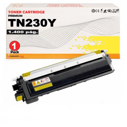 Compatible Brother TN230 / TN-230Y Amarillo Toner para DCP-9010, HL-3040, 3045, 3070, 3075 MFC-9120, 9125, 9320, 9325