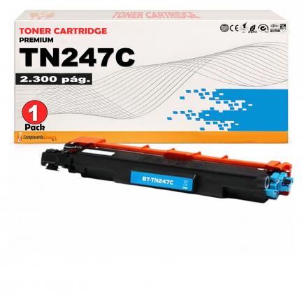 Compatible Brother TN247 / TN-247C Cyan Cartucho de Toner