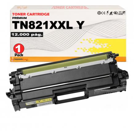 Compatible Brother TN821XXL / TN821 XL Amarillo Cartucho de Toner para Brother HL-L9430CDN / HL-L9470CDN / MFC-L9630CDN / MFC-L9670CDN