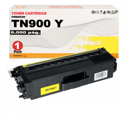 Compatible Brother TN900 / TN-900Y Amarillo Cartucho de Toner para HL-L9200, 9300, MFC L9550