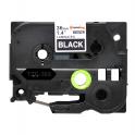 Compatible Brother TZe365 (TZ-365) Cinta Laminada de Etiquetas - Texto blanco sobre fondo negro - Ancho 36mm x 8 metros