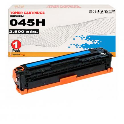 Compatible Canon 045H Cyan Toner para i-Sensys LBP611, LBP612, LBP613, MF631, MF632, MF633, MF634, MF635