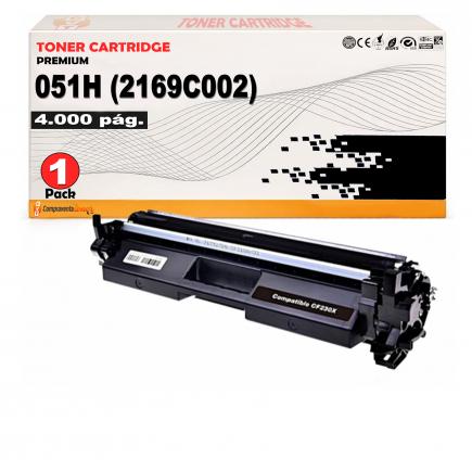 Compatible Canon 051H / 2169C001 Negro Toner para Canon LBP162, MF264, MF267, MF269, LBP160