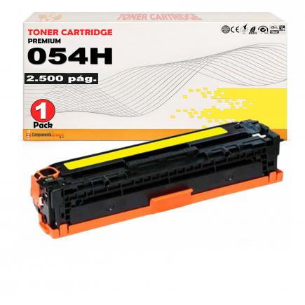 Compatible Canon 054H Amarillo Toner para i-Sensys LBP-621, LBP-623, LBP-640, MF641, MF642, MF643, MF644, MF645