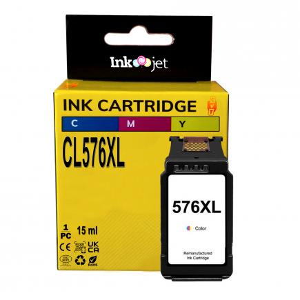 Compatible Canon CL576XL Color Cartucho de Tinta para Pixma TR4750i, TR4751i, TR4755i, TR4756i, TR4757i, TS3550i, TS3551i, TS3750i, TS3751i, TS3752i