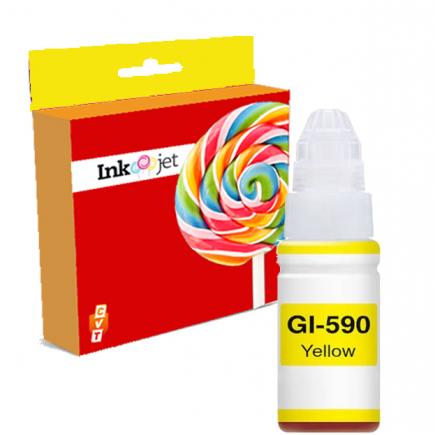 Compatible Canon GI590 / GI-590Y Amarillo 1606C001 Botella Tinta