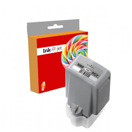 Compatible Canon PFI1000 Gris Photo Tinta Pigmentada PFI-1000PGY / 0553C001 para imagePROGRAF Pro-1000