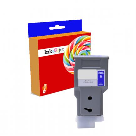 Compatible Canon PFI206 Azul Tinta Pigmentada PFI-206B / 5311B001 para imagePROGRAF IPF 6400 / IPF 6450