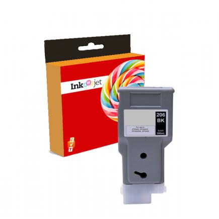 Compatible Canon PFI206 Negro Tinta Pigmentada PFI-206BK / 5303B001 para imagePROGRAF IPF 6400 / IPF 6450
