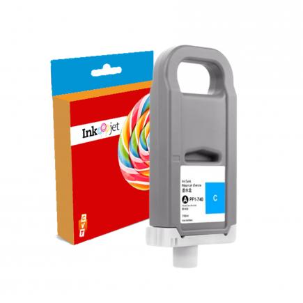 Compatible Canon PFI740C / PFI340C Cyan Cartucho de Tinta Pigmentada para imagePROGRAF TZ-30000 TZ-32000