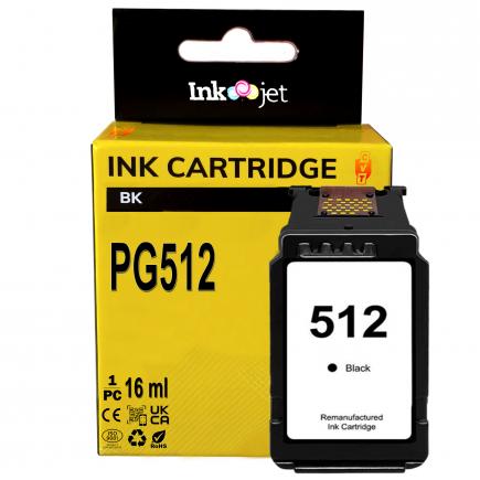 Compatible Canon PG512 / 2969B001 Negro Cartucho de Tinta