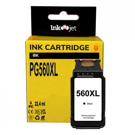 Compatible Canon PG560XL Negro Cartucho de Tinta para Pixma TS5351, TS5352, TS5353