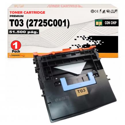 Compatible Canon T03 / 2725C001 Cartucho de Toner Negro para imageRUNNER Advance DX525i DX527i DX615i DX617i DX715i DX717i
