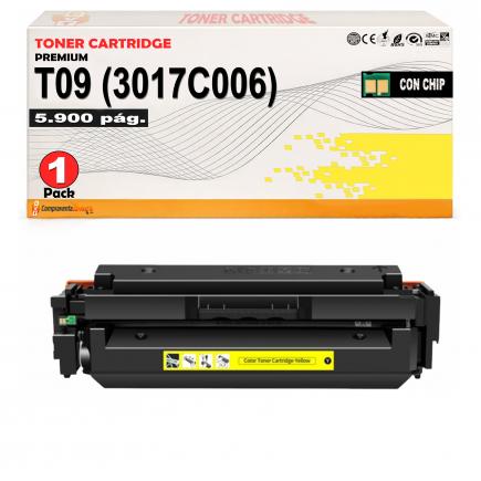 Compatible Canon T09 (3017C006) Amarillo Cartucho de Toner para i-SENSYS X C1127i, X C1127iF, X C1127P