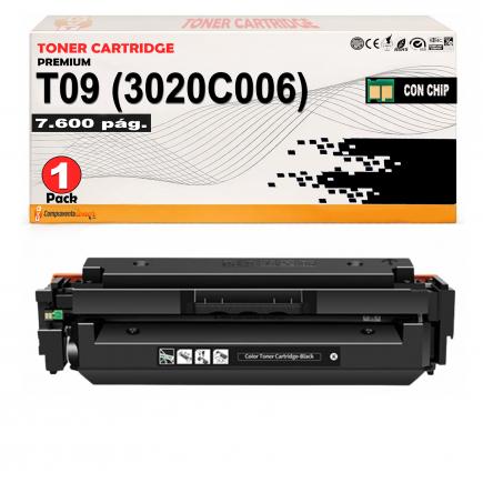 Compatible Canon T09 (3020C006) Negro Cartucho de Toner para i-SENSYS X C1127i, X C1127iF, X C1127P