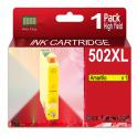 Compatible Epson 502XL Amarillo Cartucho de Tinta para XP5100, X5105, XP5115, XP5150, XP5155, WF2860, WF2865, WF2880, WF2885