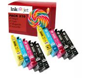 Compatible Epson 604XL Pack de 10 Cartuchos de Tinta para XP2200, XP2205, XP3200, XP4200, XP4205, WF2910, WF2930, WF2935, WF2950