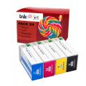 Compatible Epson SJIC22P Pack 4 Cartuchos de Tinta pigmentada Epson ColorWorks C3500, TM C3500