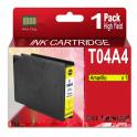 Compatible Epson T04A4 Amarillo Cartucho de Tinta Pigmentada C13T04A440 para WorkForce Pro WF-C8190, WF-C8690