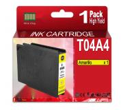 Compatible Epson T04A4 Amarillo Cartucho de Tinta Pigmentada C13T04A440 para WorkForce Pro WF-C8190, WF-C8690