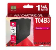 Compatible Epson T04B3 Magenta Cartucho de Tinta Pigmentada C13T04B340 para WorkForce Pro WF-C8190, WF-C8610, WF-C8690