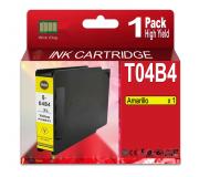 Compatible Epson T04B4 Amarillo Cartucho de Tinta Pigmentada C13T04B440 para WorkForce Pro WF-C8190, WF-C8610, WF-C8690