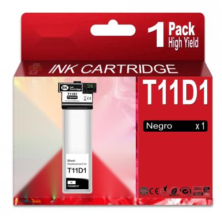 Compatible Epson T11D1 XL / C13T11D140 Negro Cartucho de Tinta para Epson WF-C5390DW / WF-C5890DWF