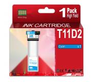 Compatible Epson T11D2 XL / C13T11D240 Cyan Cartucho de Tinta para Epson WF-C5390DW / WF-C5890DWF