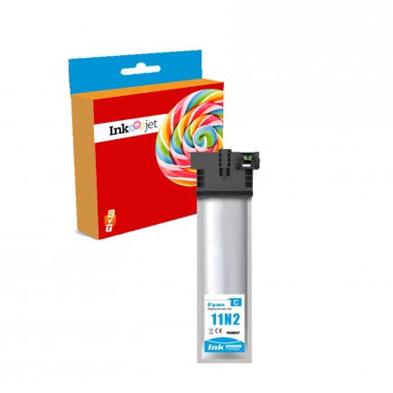 Compatible Epson T11N2 Cyan Cartucho de Tinta Pigmentada C13T11N240 para Epson WorkForce Pro EM C800 RDWF / EP C800 RDW