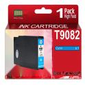 Compatible Epson T9082 Cyan Cartucho de Tinta Pigmentada para Epson WF6090, WF6590