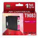Compatible Epson T9083 Magenta Cartucho de Tinta Pigmentada para Epson WF6090, WF6590
