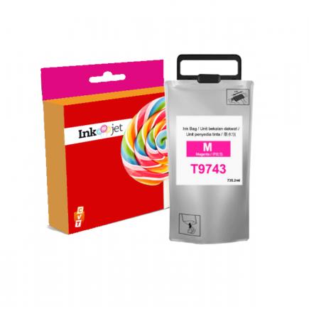 Compatible Epson T9743 Magenta Tinta para Epson WorkForce Pro WF-C860, WF-C869