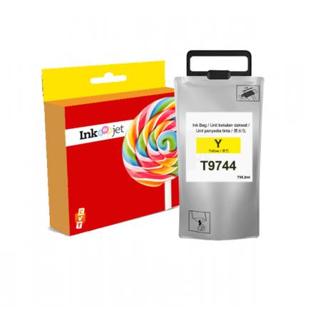 Compatible Epson T9744 Amarillo Tinta para Epson WorkForce Pro WF-C860, WF-C869